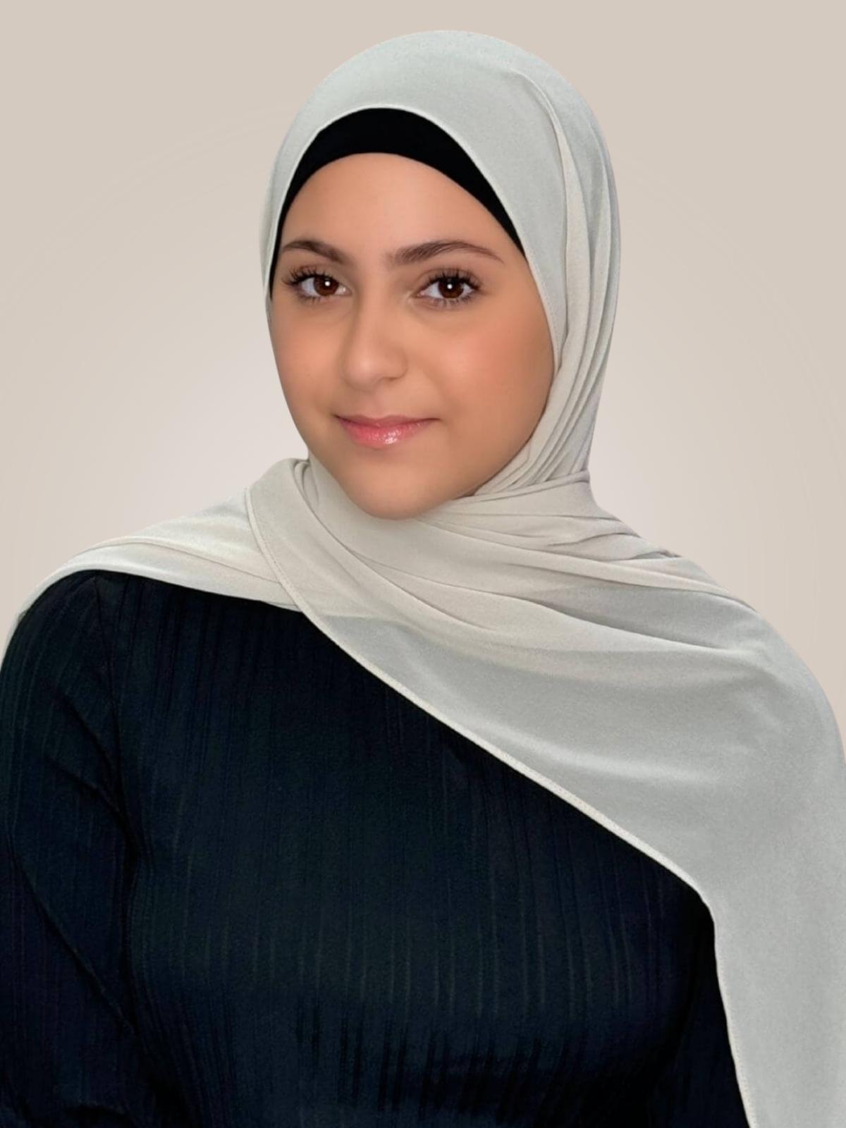 Modish Girl Luxury Chiffon Hijab-Ancient Ivory