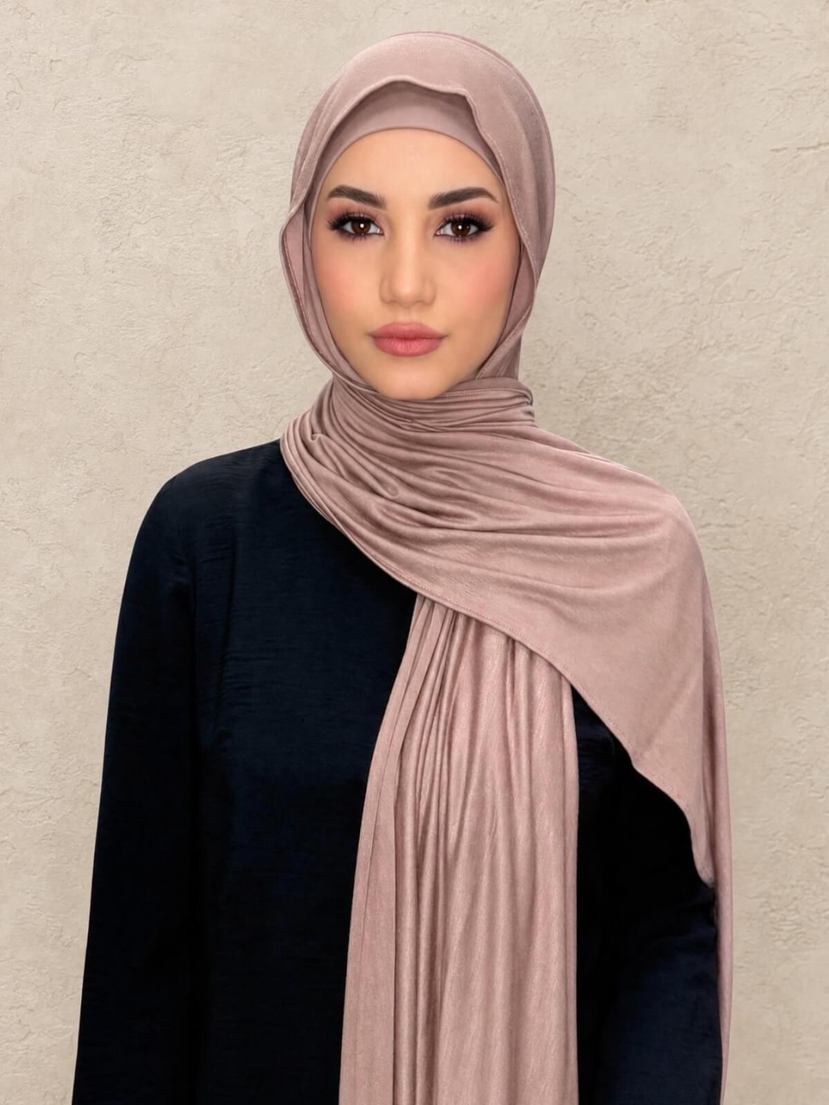Premium Jersey Hijab-Pale Taupe
