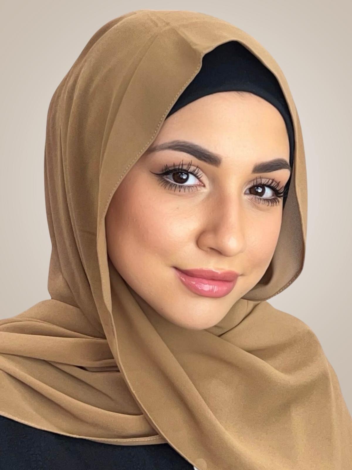 Classic Chiffon Hijab-Toffee