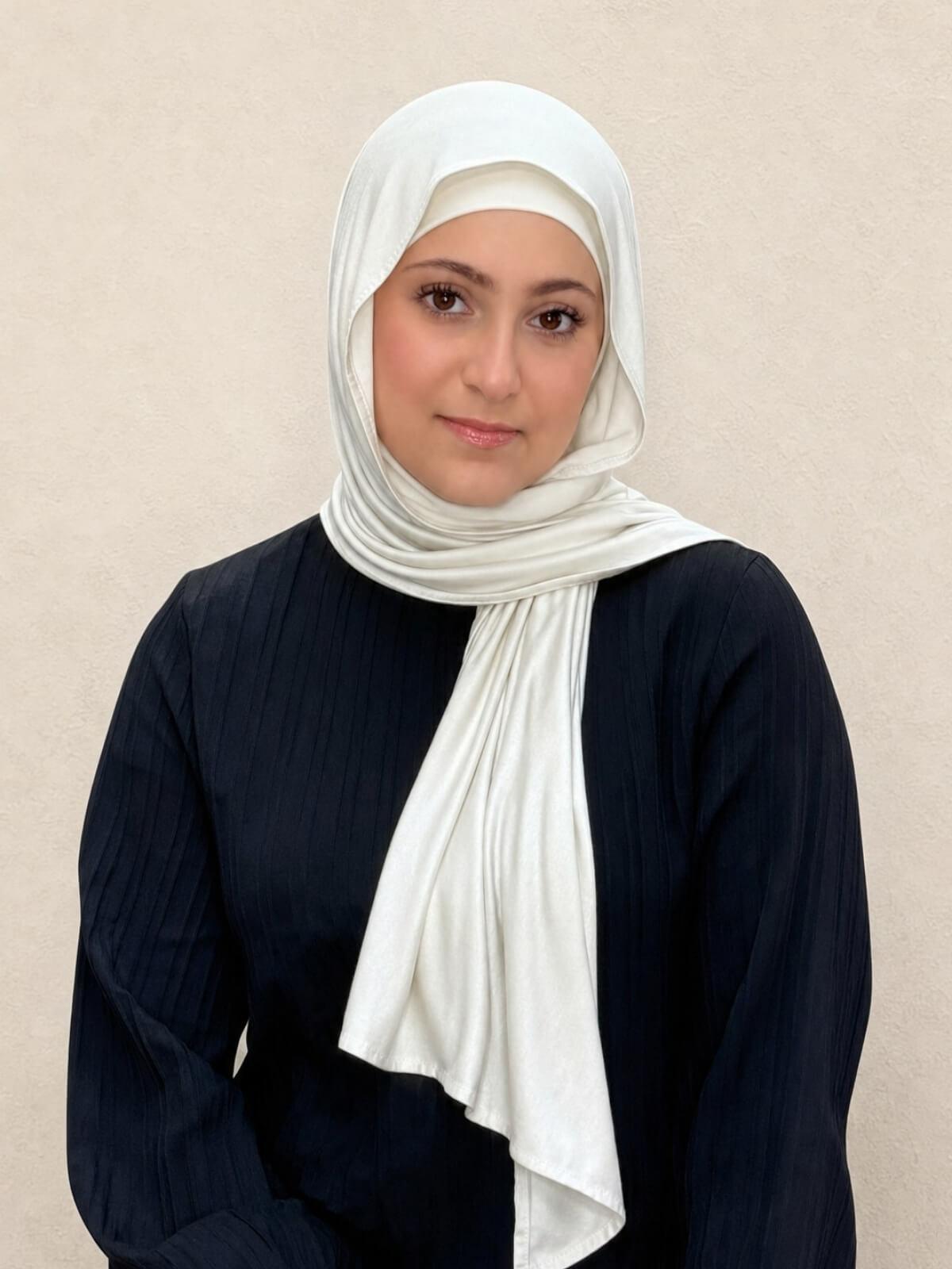Modish Girl Premium Jersey hijab-Ivory