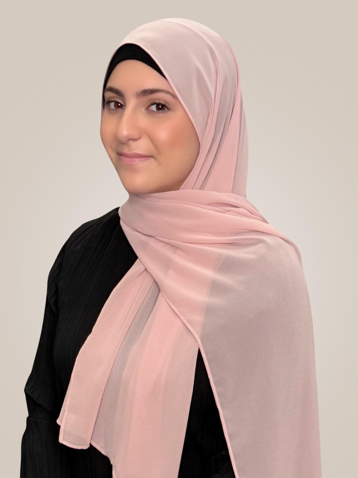 Modish Girl Luxury Chiffon Hijab-Pearl