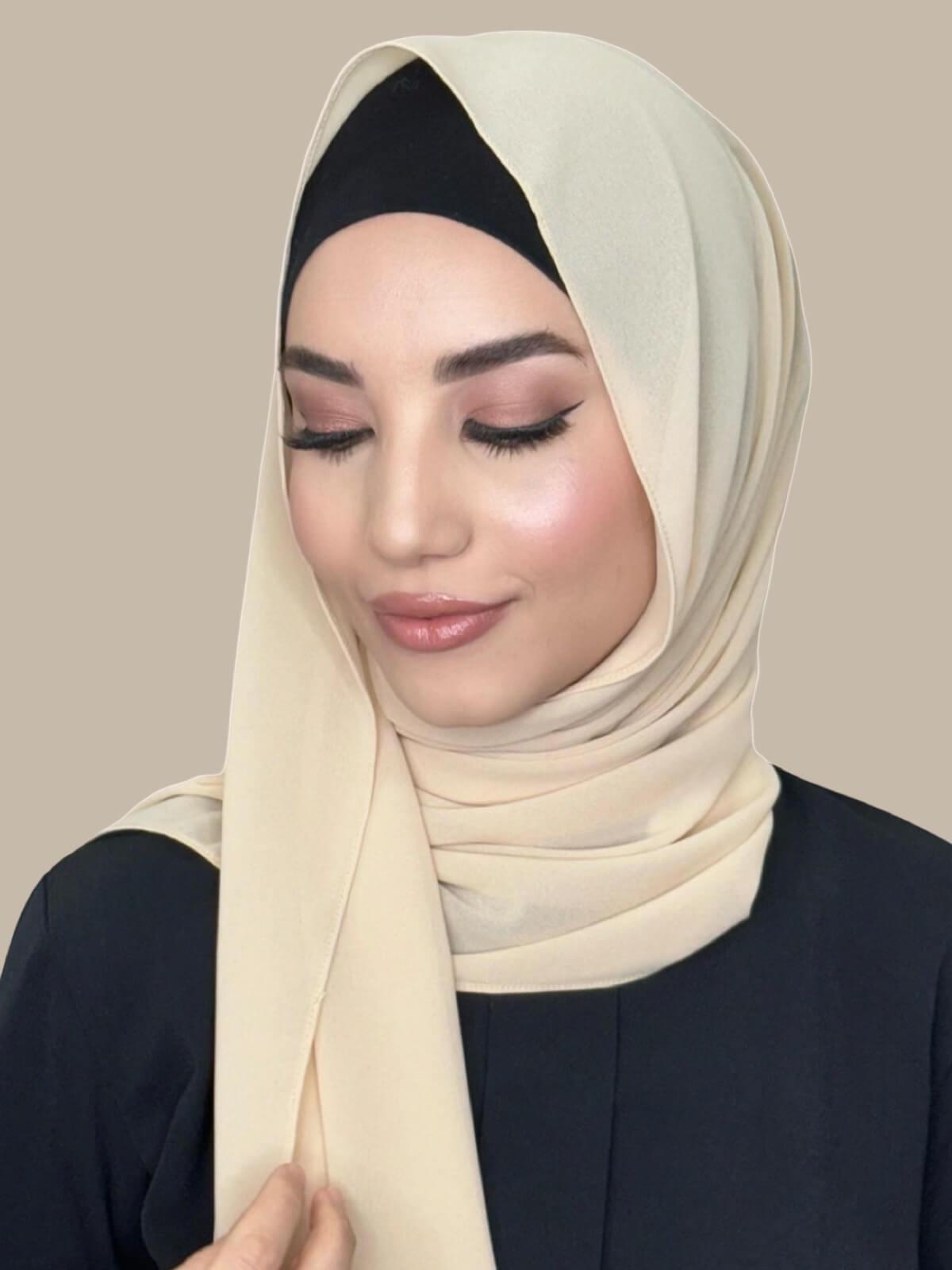 Classic Chiffon Hijab-Bisque