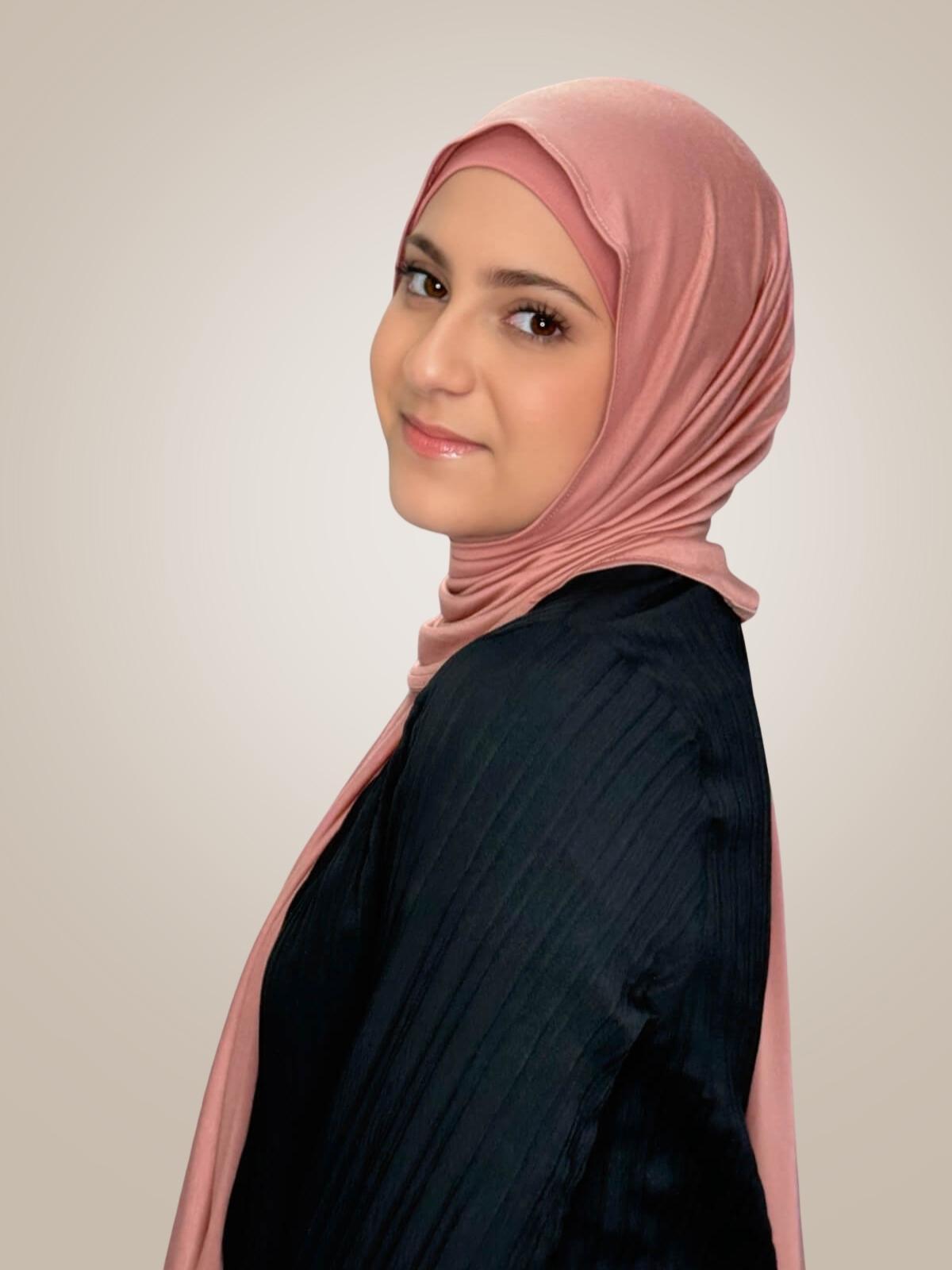 Modish Girl Premium Jersey Hijab-Wood Rose