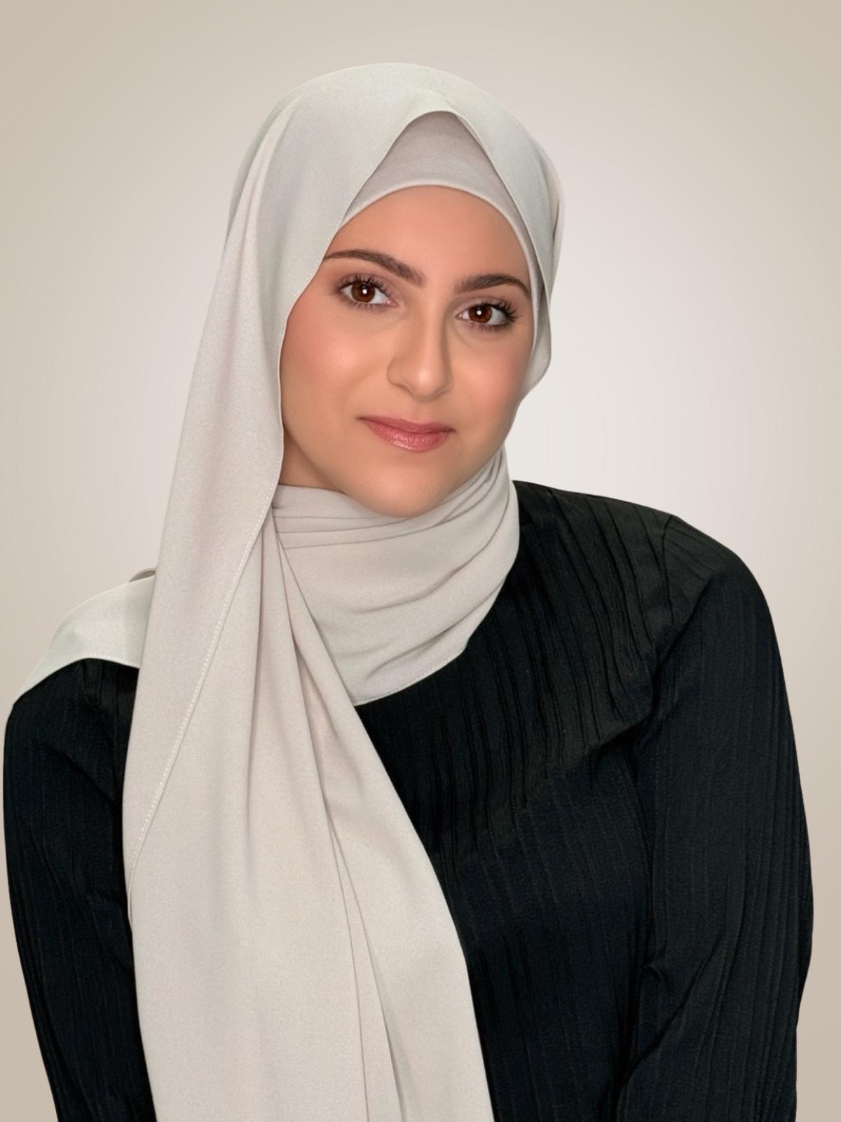 Modish Girl Matching Chiffon Hijab Set-Misty Lilac