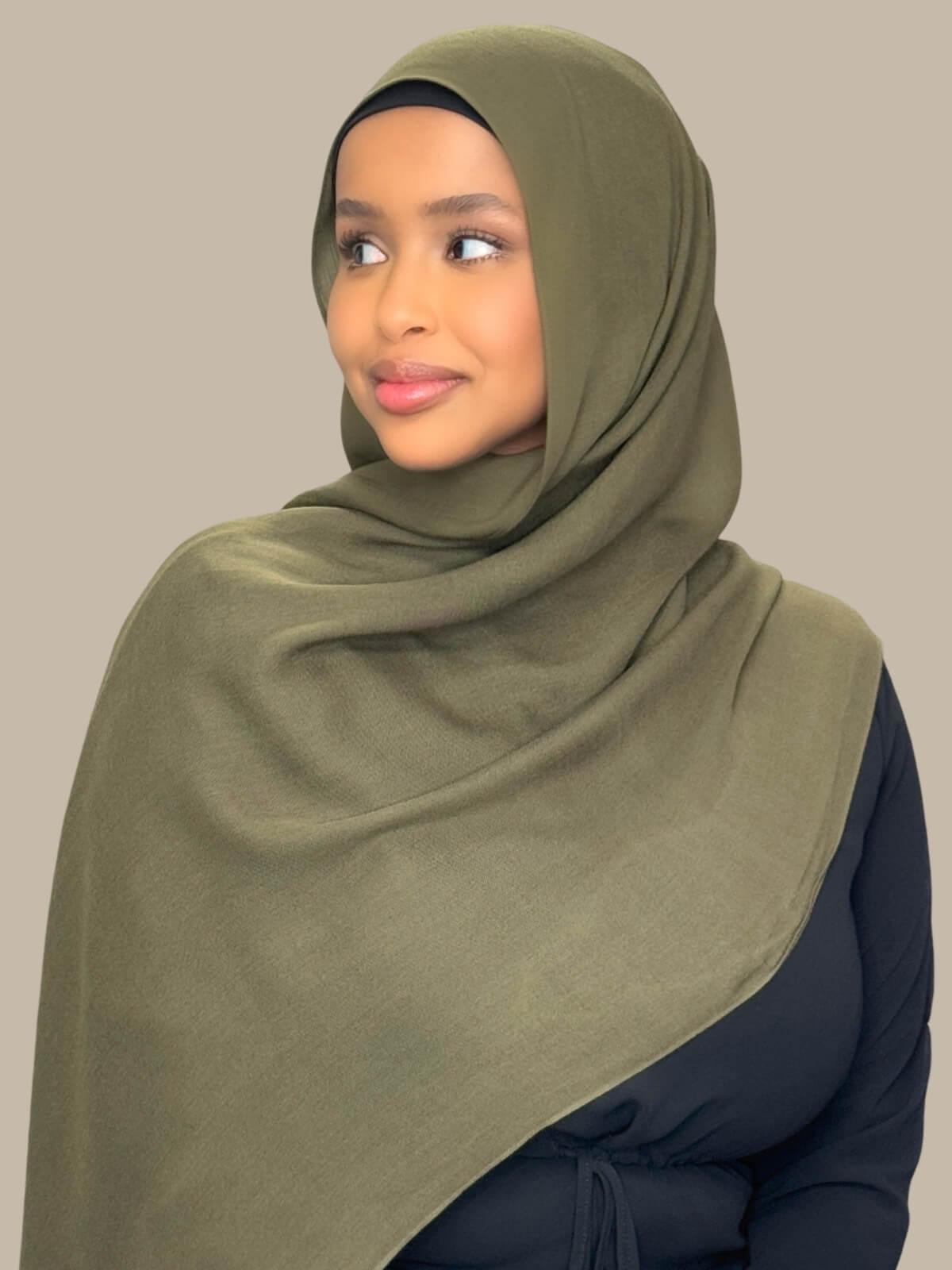 Cotton Modal Hijab-Sunlit Sage