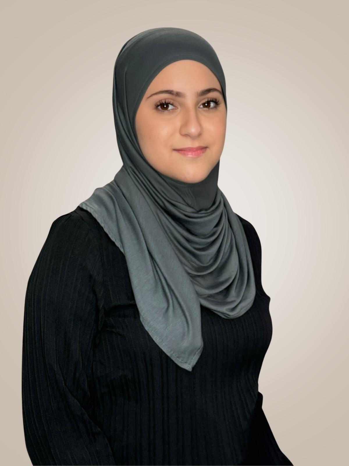 Modish Girl Pre-Sewn Jersey Hijab-Pebble Grey