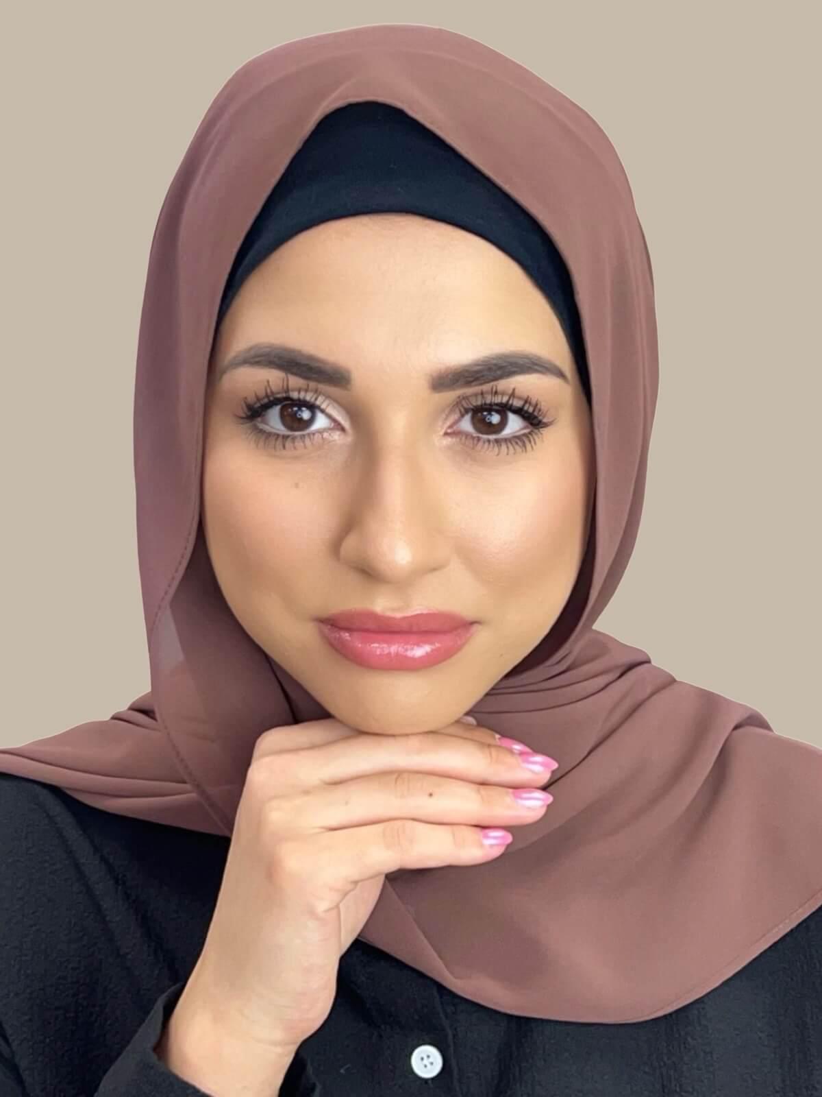 Luxury Chiffon Hijab-Cappuccino