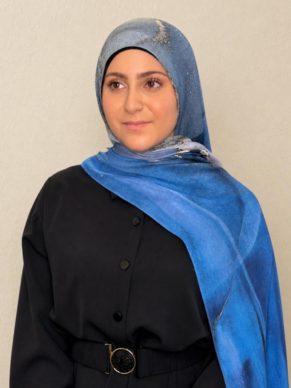 Modish Girl Print Modal Hijab-Santorini Night