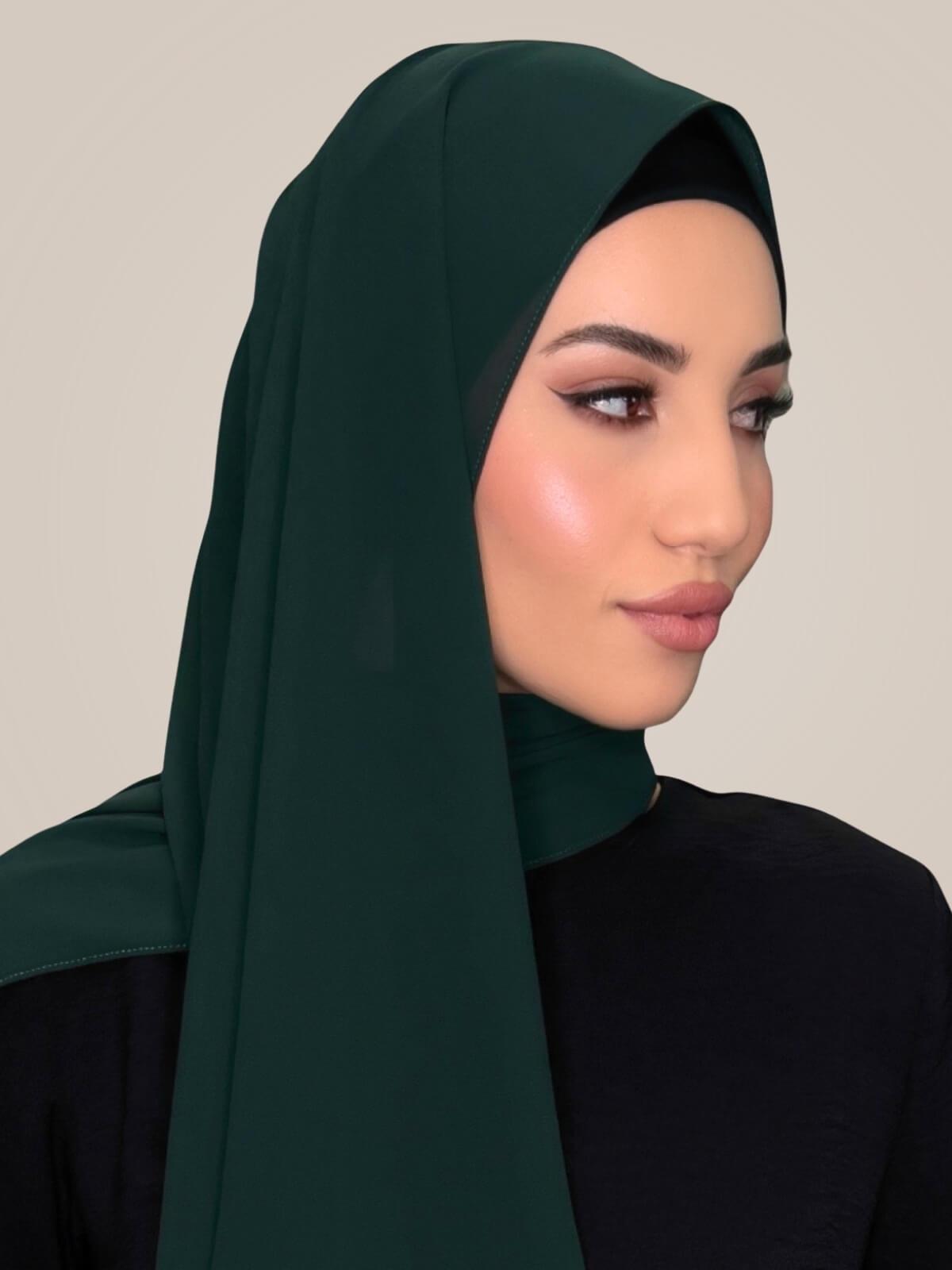 Classic Chiffon Hijab-Pine