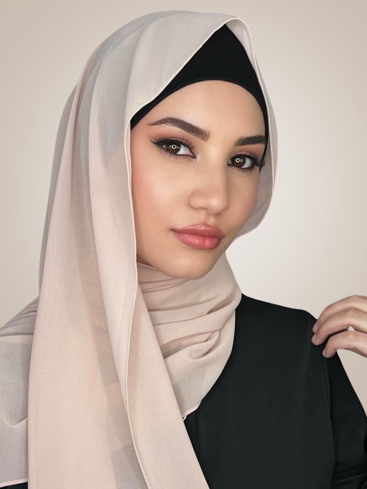 Classic Chiffon Hijab-Pearl