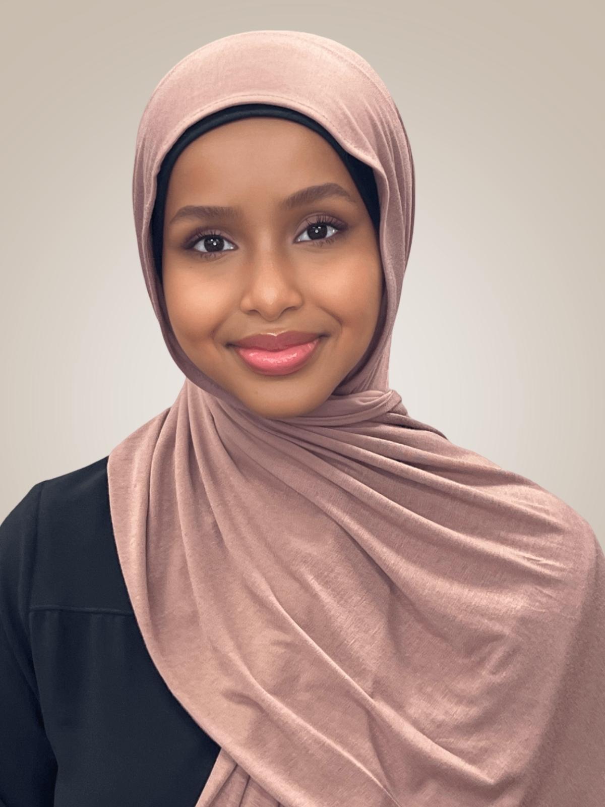 Classic Jersey hijab-Brunette
