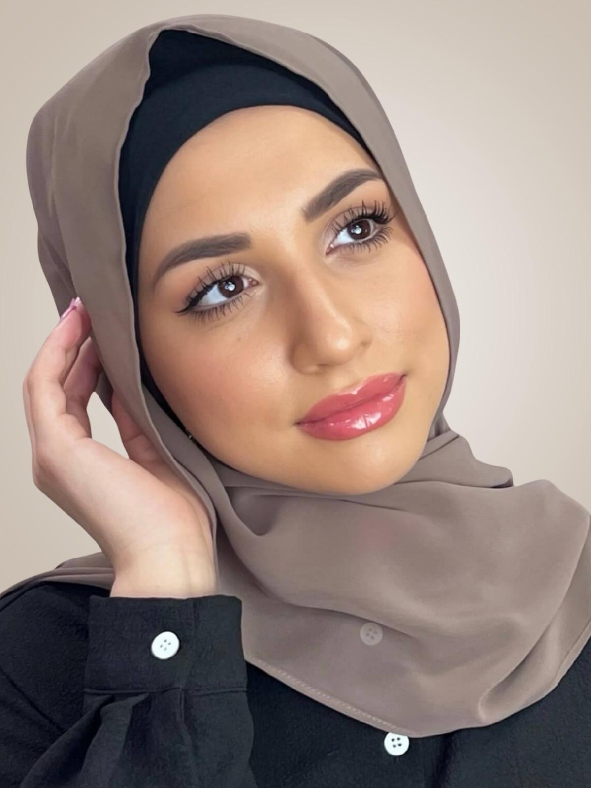 Luxury Chiffon Hijab-Light Mocha