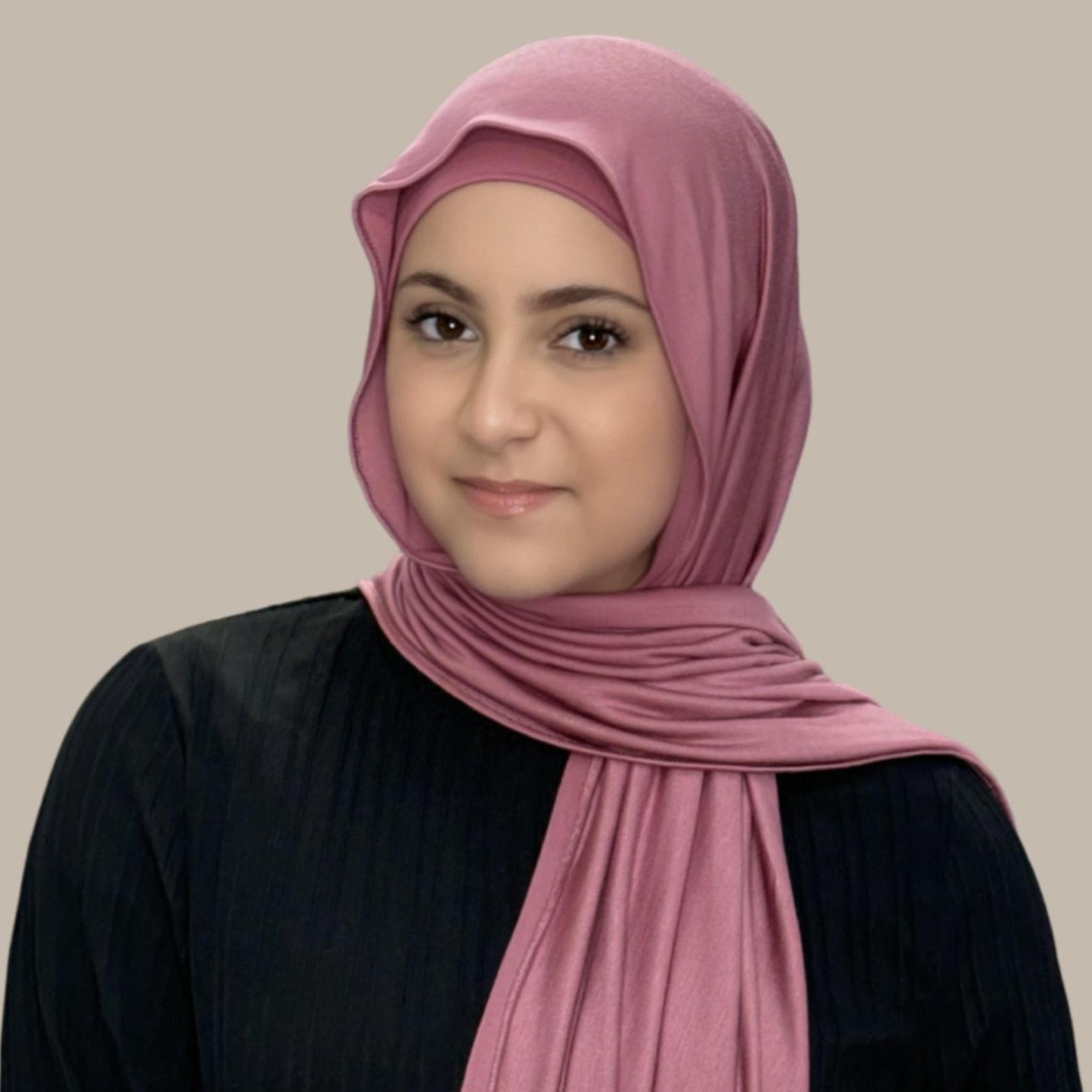 Modish Girl Premium Jersey Hijab-Pale Rose