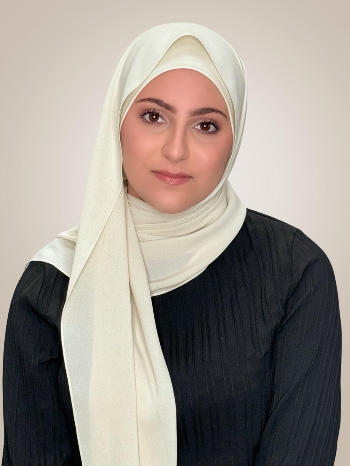 Modish Girl Matching Chiffon Hijab Set-Royal Beige