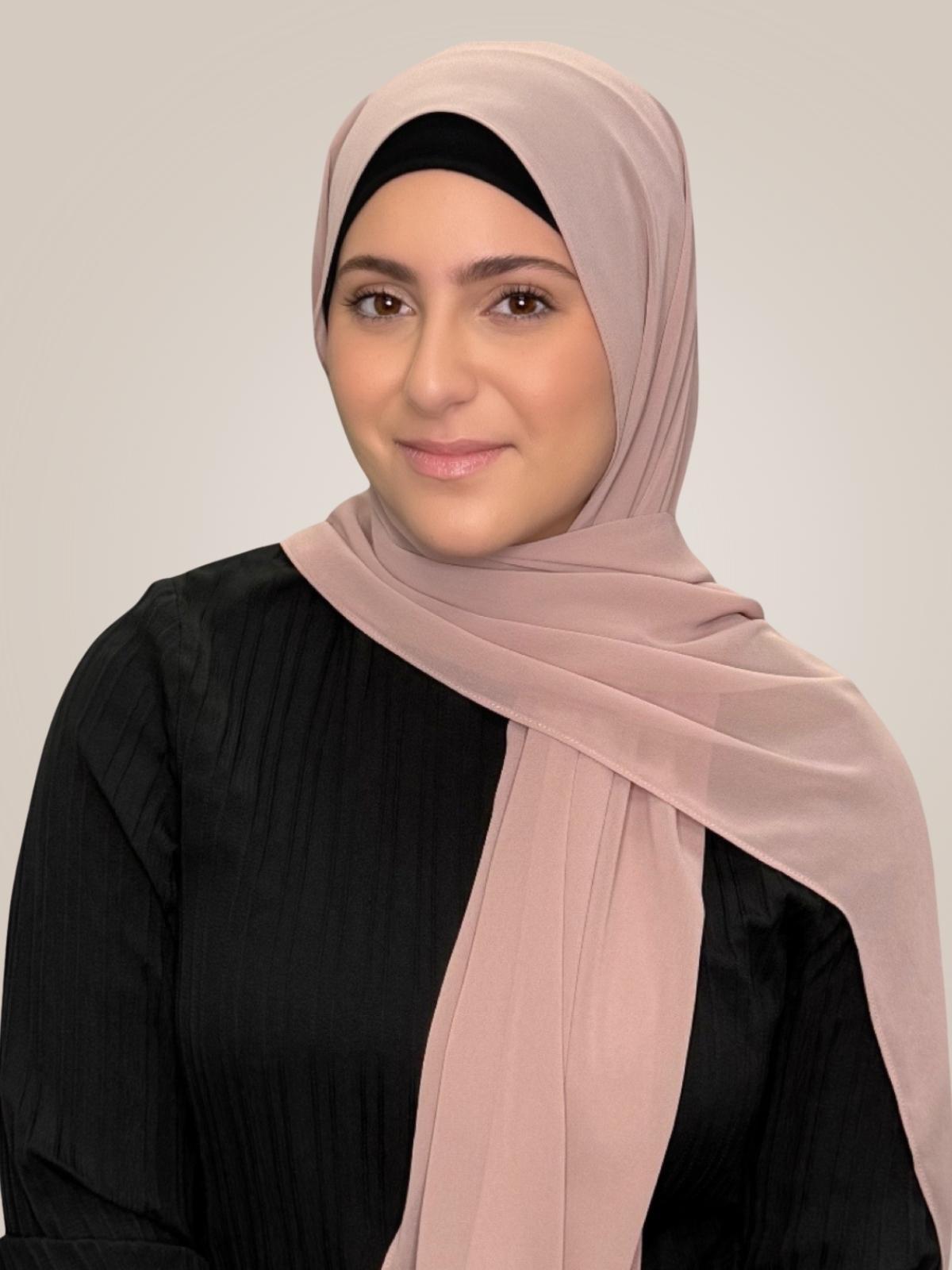 Modish Girl luxury chiffon Hijab-Pale Taupe