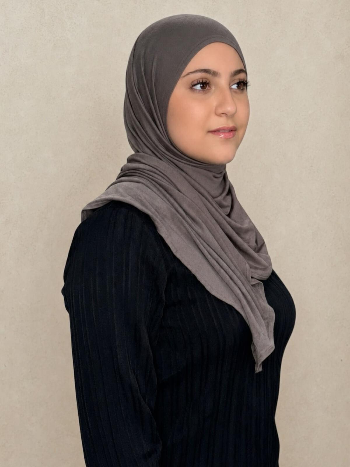 Modish Girl Pre-Sewn Jersey Hijab-Hazel