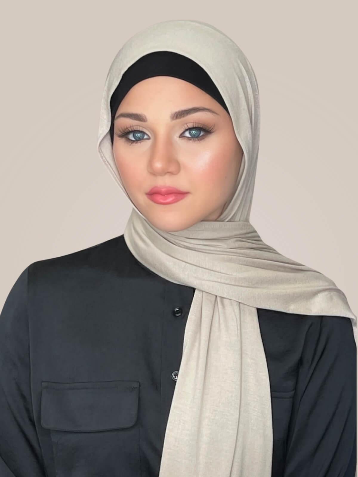 Classic Jersey Hijab-Sandstone