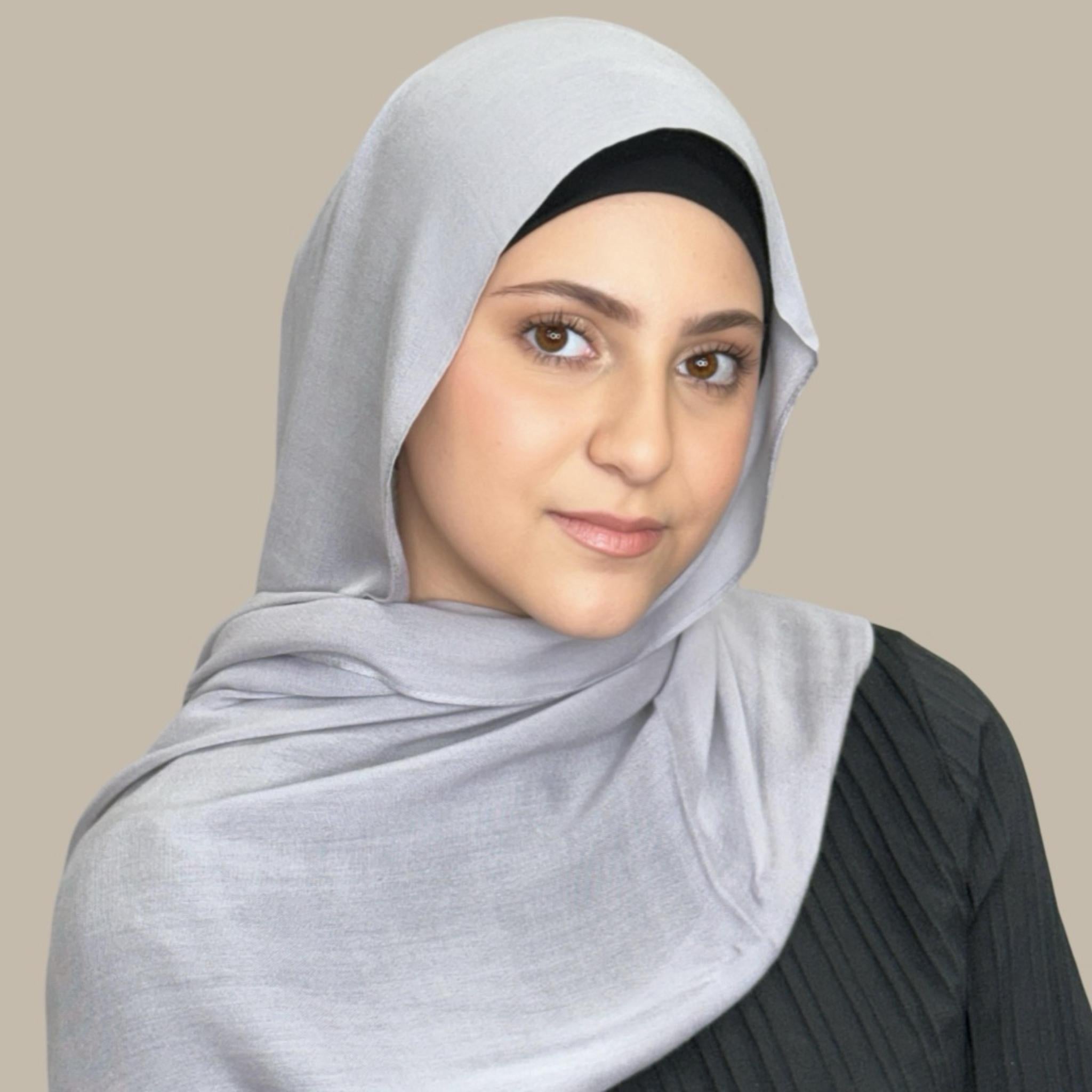 Modish Girl Cotton Modal Hijab-Thunder