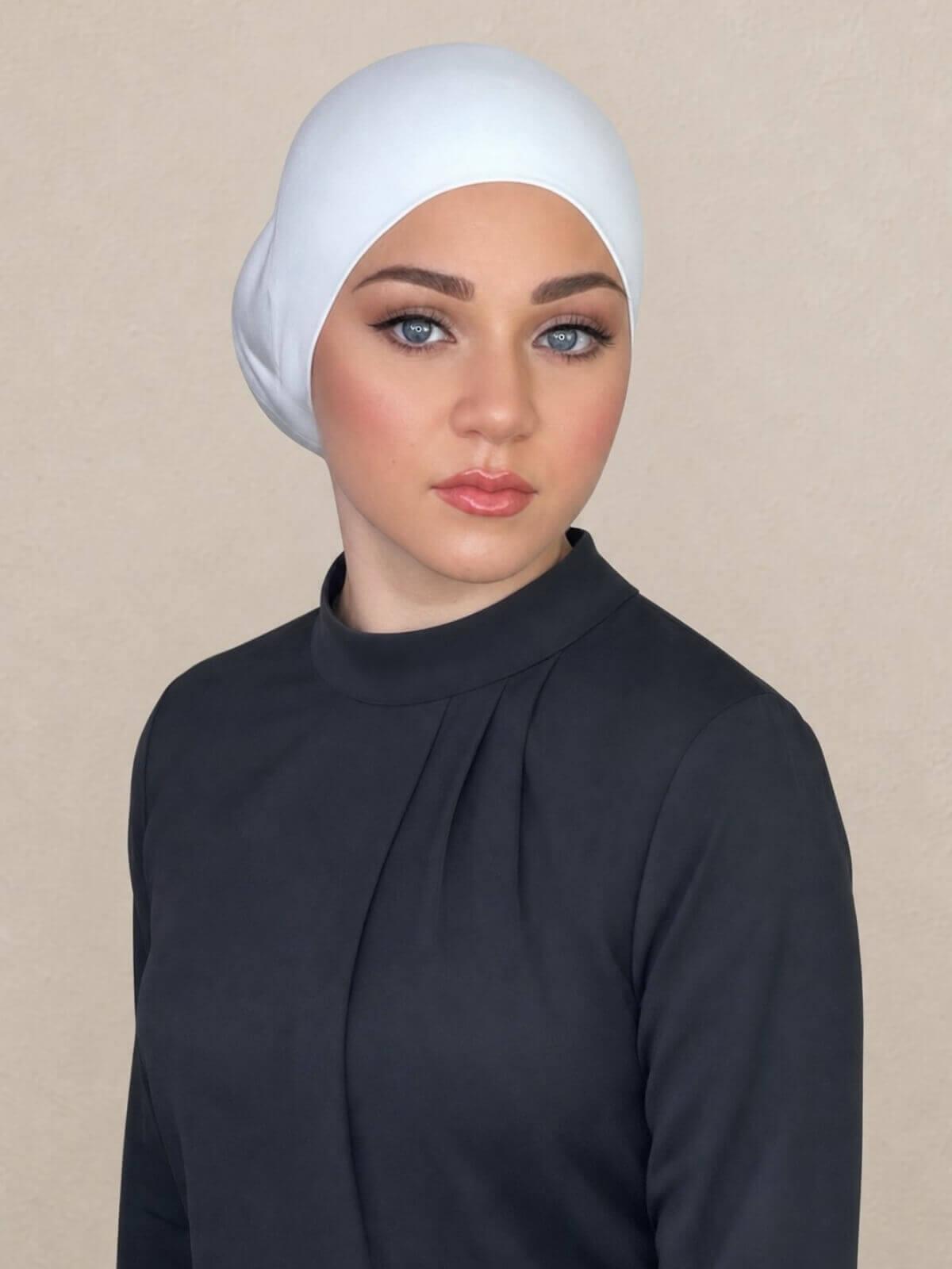Premium Jersey Underscarf-White