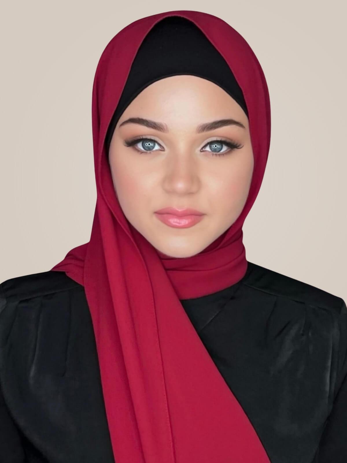 Classic Chiffon Hijab-Wine