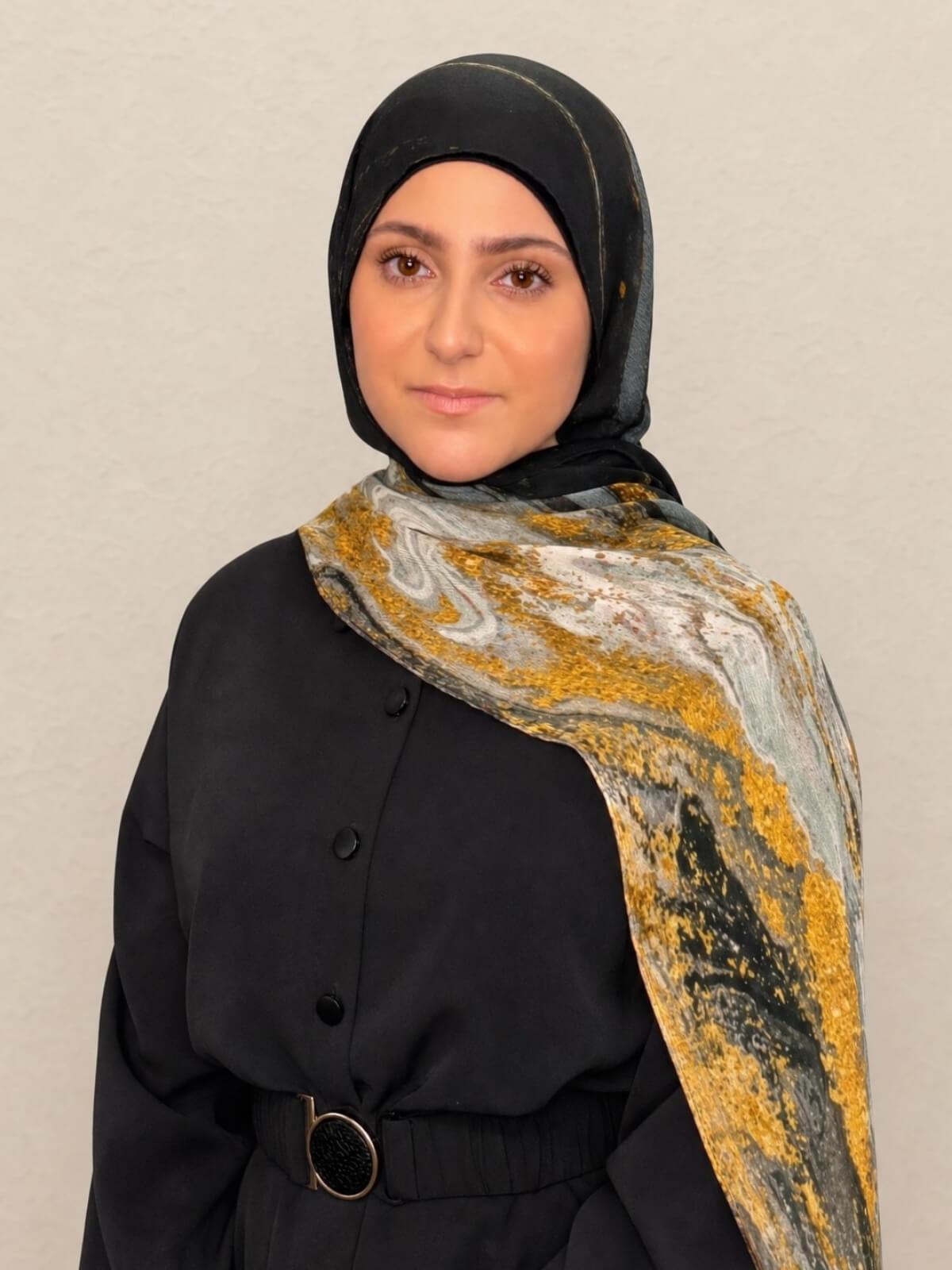 Modish Girl Print Modal Hijab-Sedona Slate
