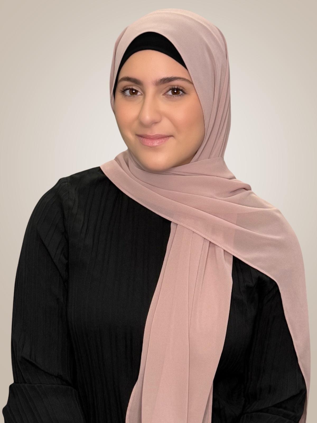 Modish Girl luxury chiffon Hijab-Pale Taupe