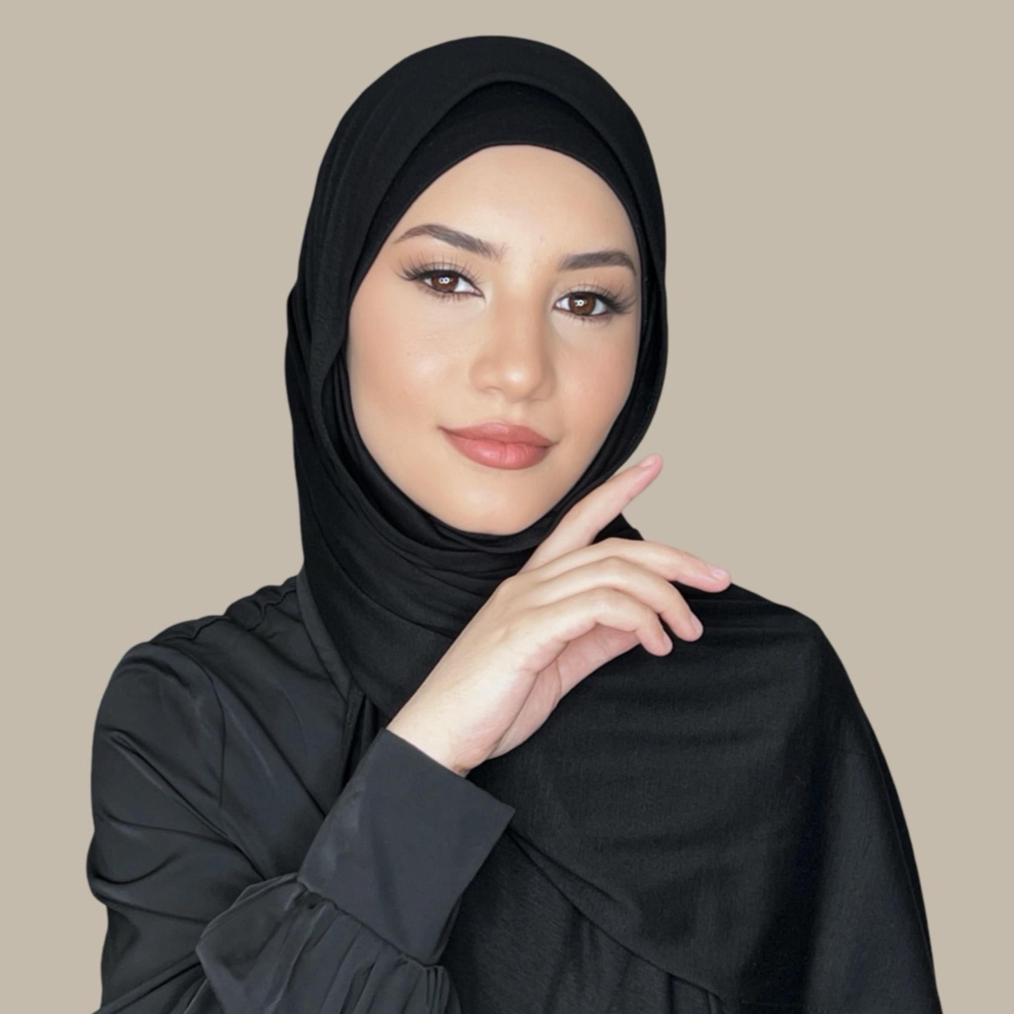 Classic Jersey hijab-Black