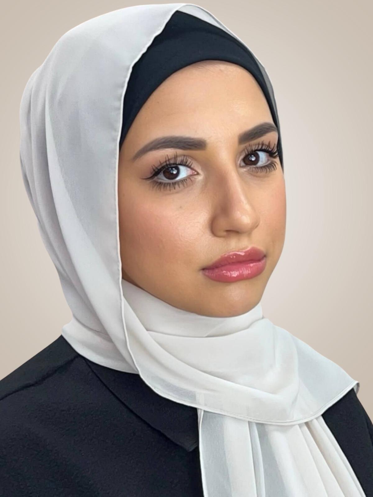 Luxury Chiffon Hijab-Ancient Ivory
