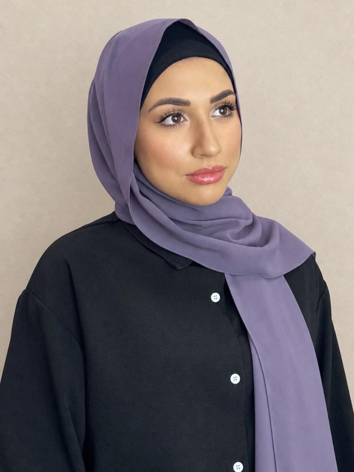 Classic Chiffon Hijab-Old Lavender