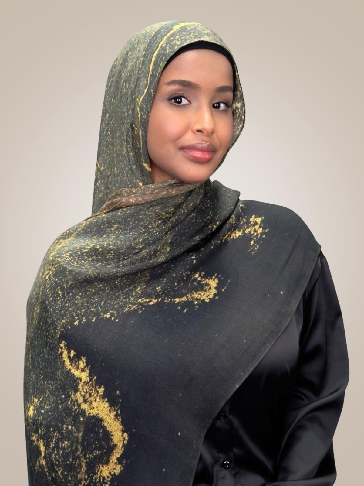 Print Modal Hijab-Golden Dune