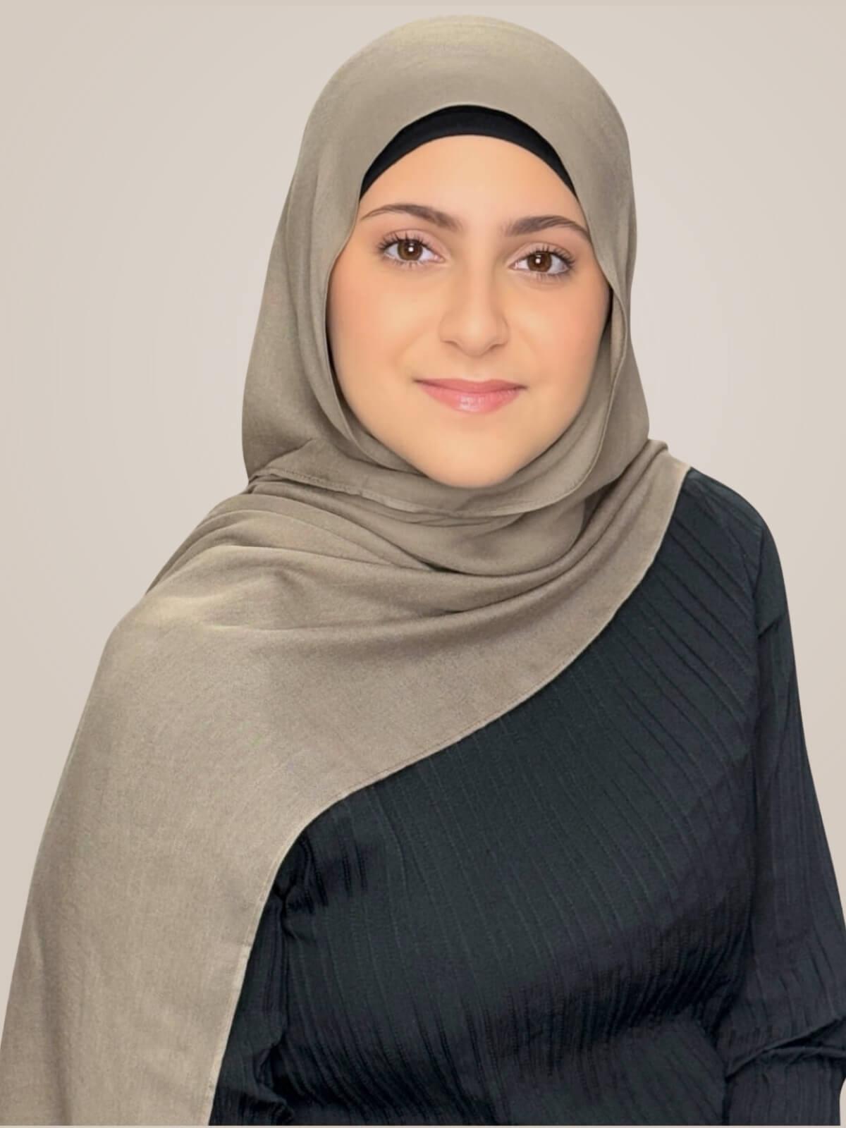 Modish Girl Cotton Modal Hijab-Forest Oak