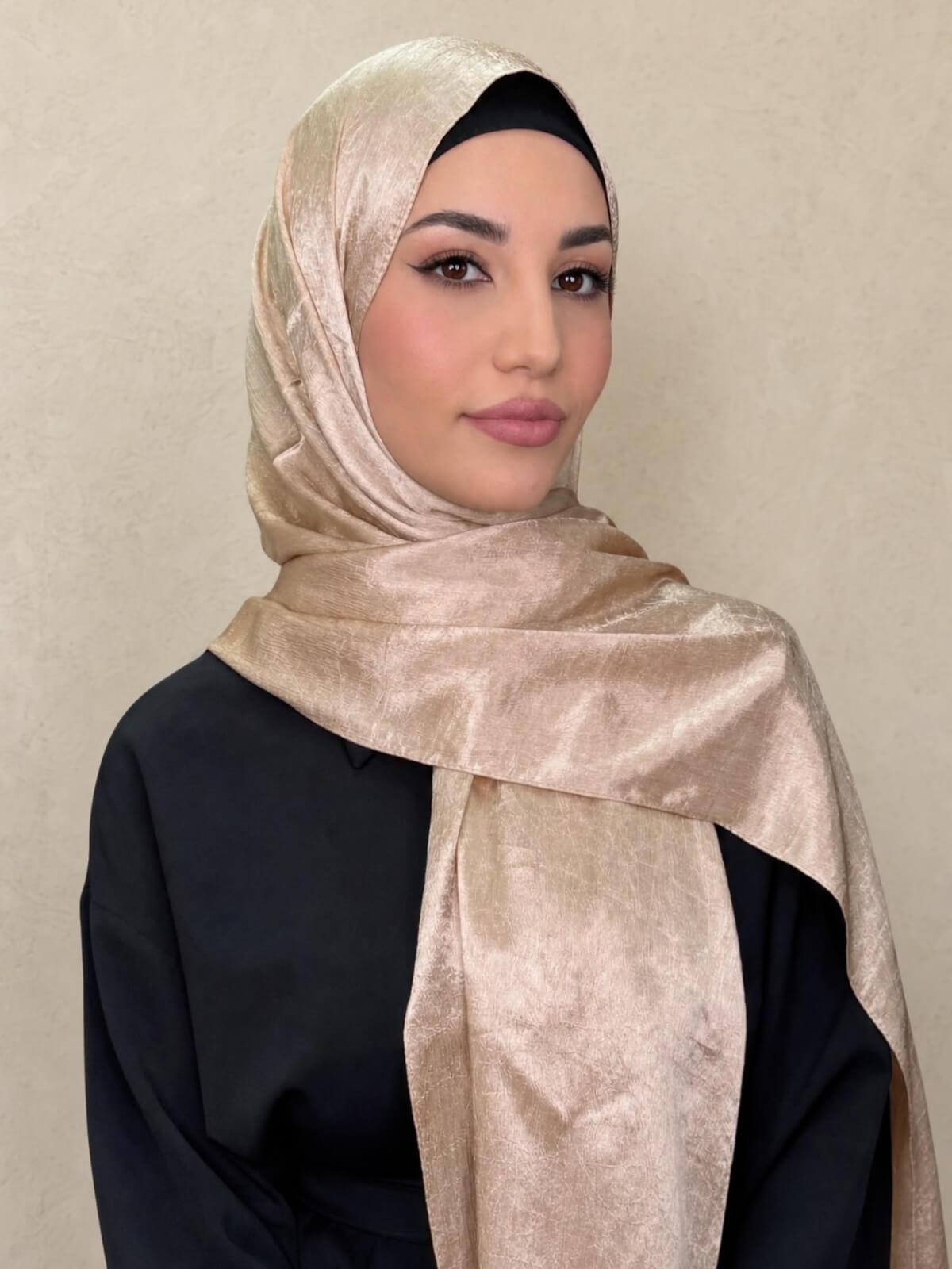 Classic Satin Hijab-Nude