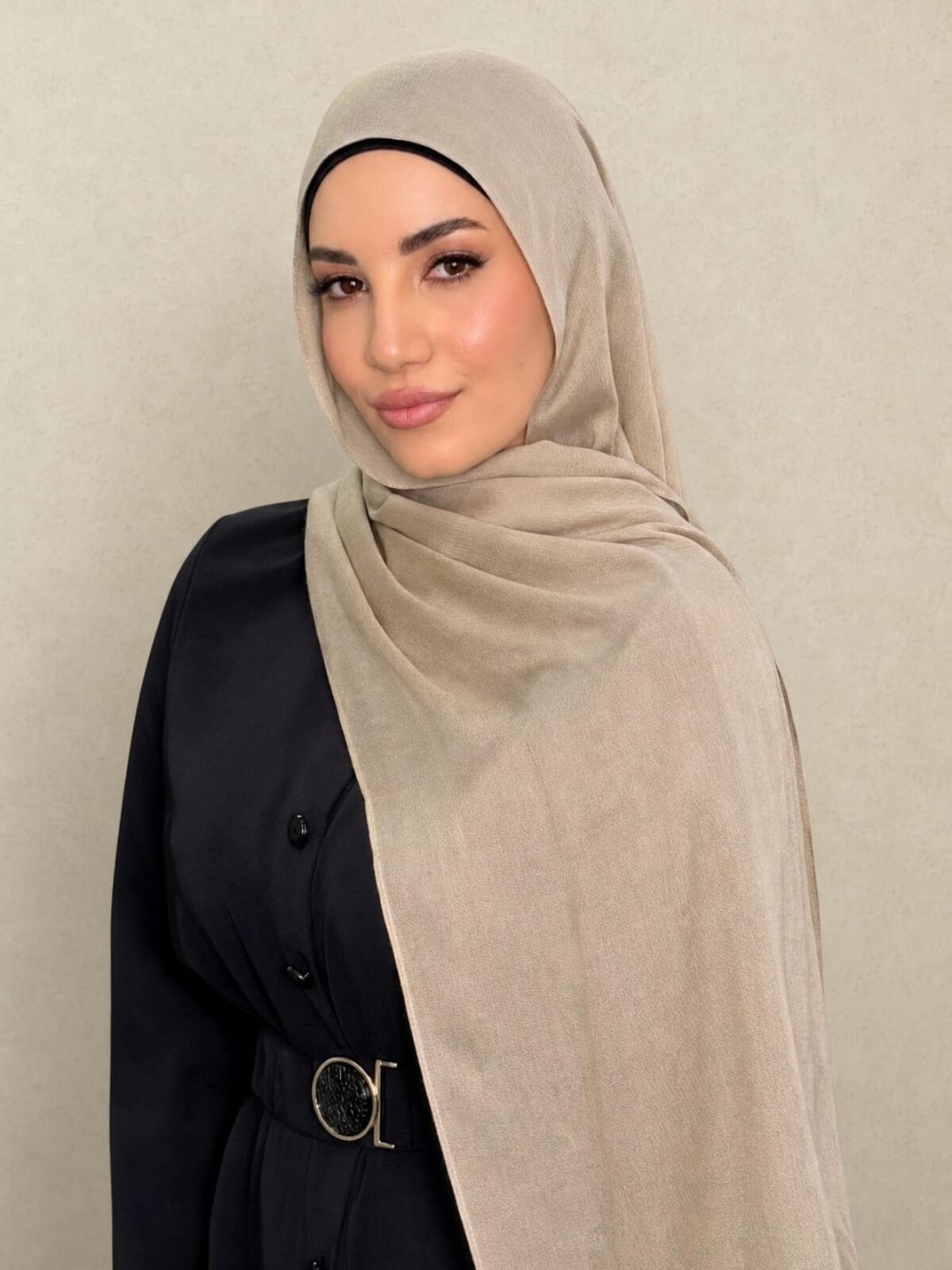Cotton Modal Hijab-Wheat