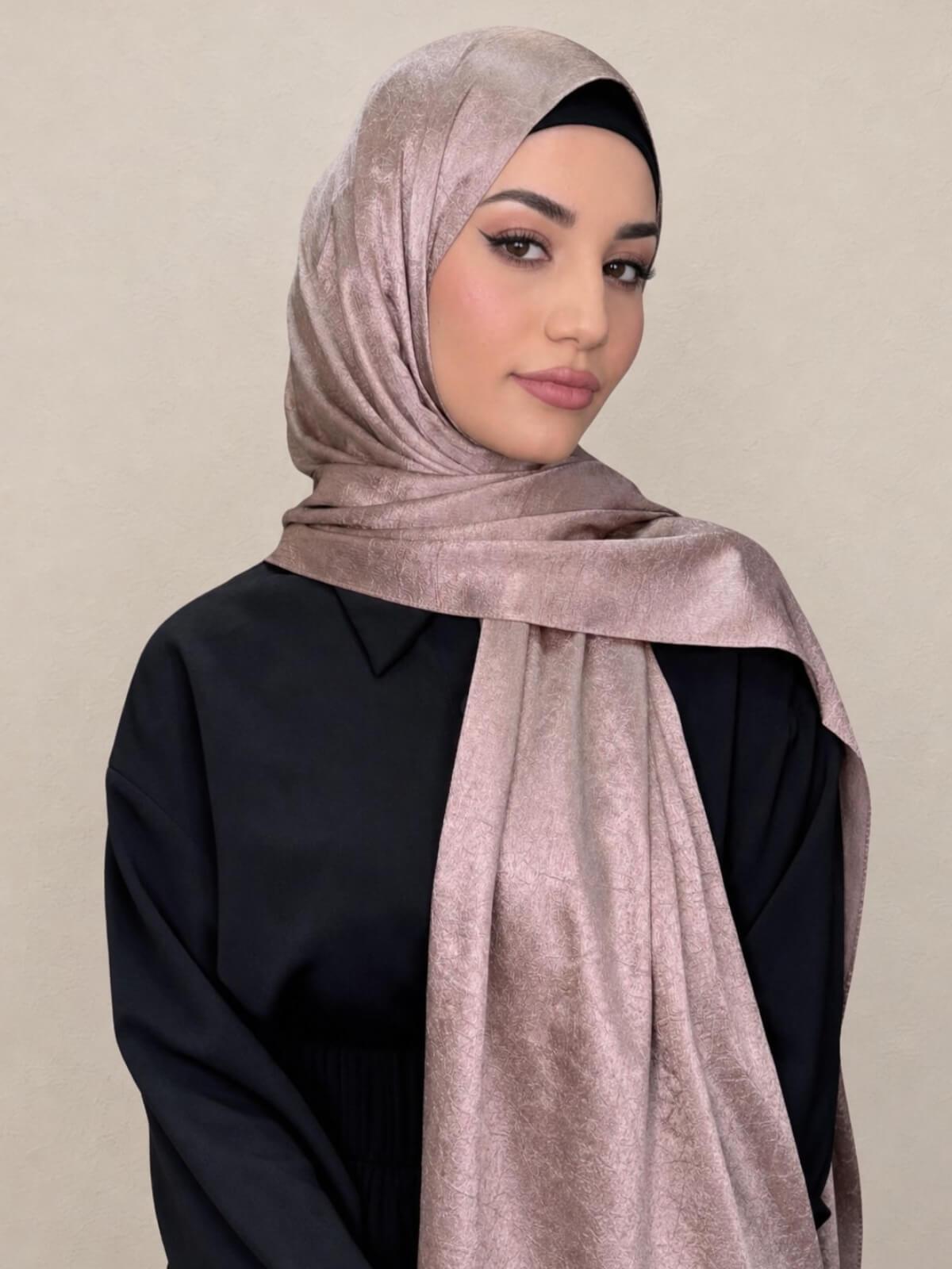 Classic Satin Hijab-Dusty Pink