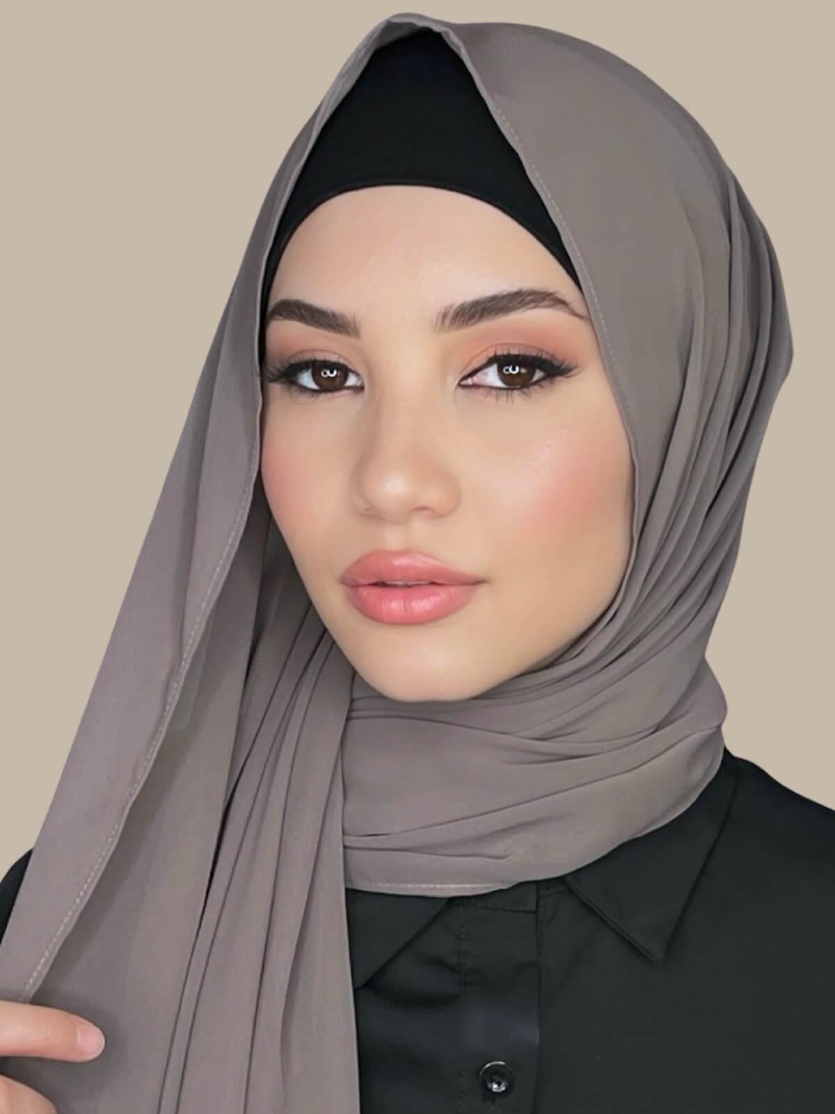 Luxury Chiffon Hijab-Sandstone