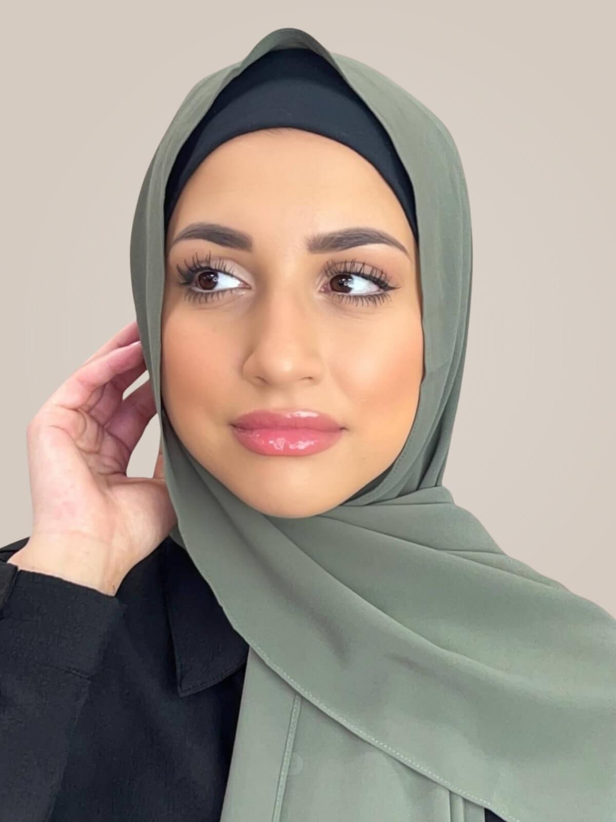 Classic Chiffon Hijab-Green Tea