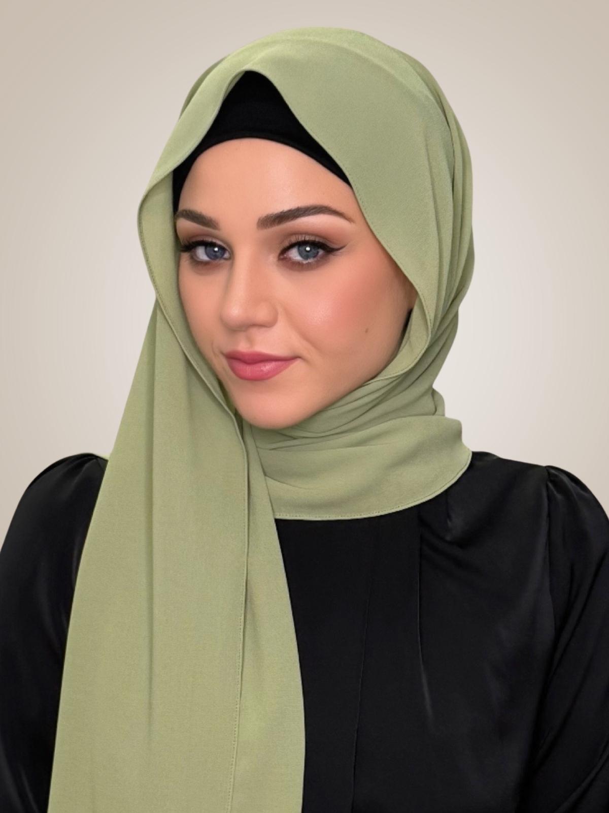 Classic Chiffon Hijab-Sage