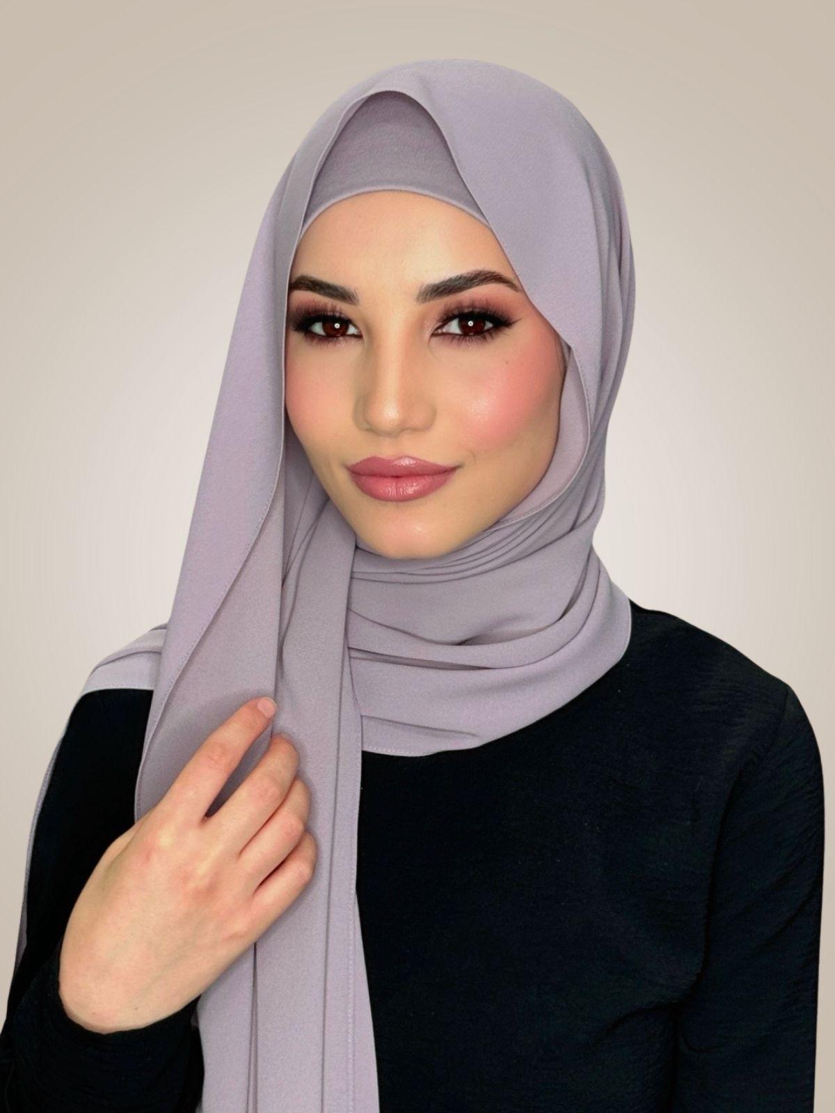 Matching Chiffon Hijab Set-Barely Mauve