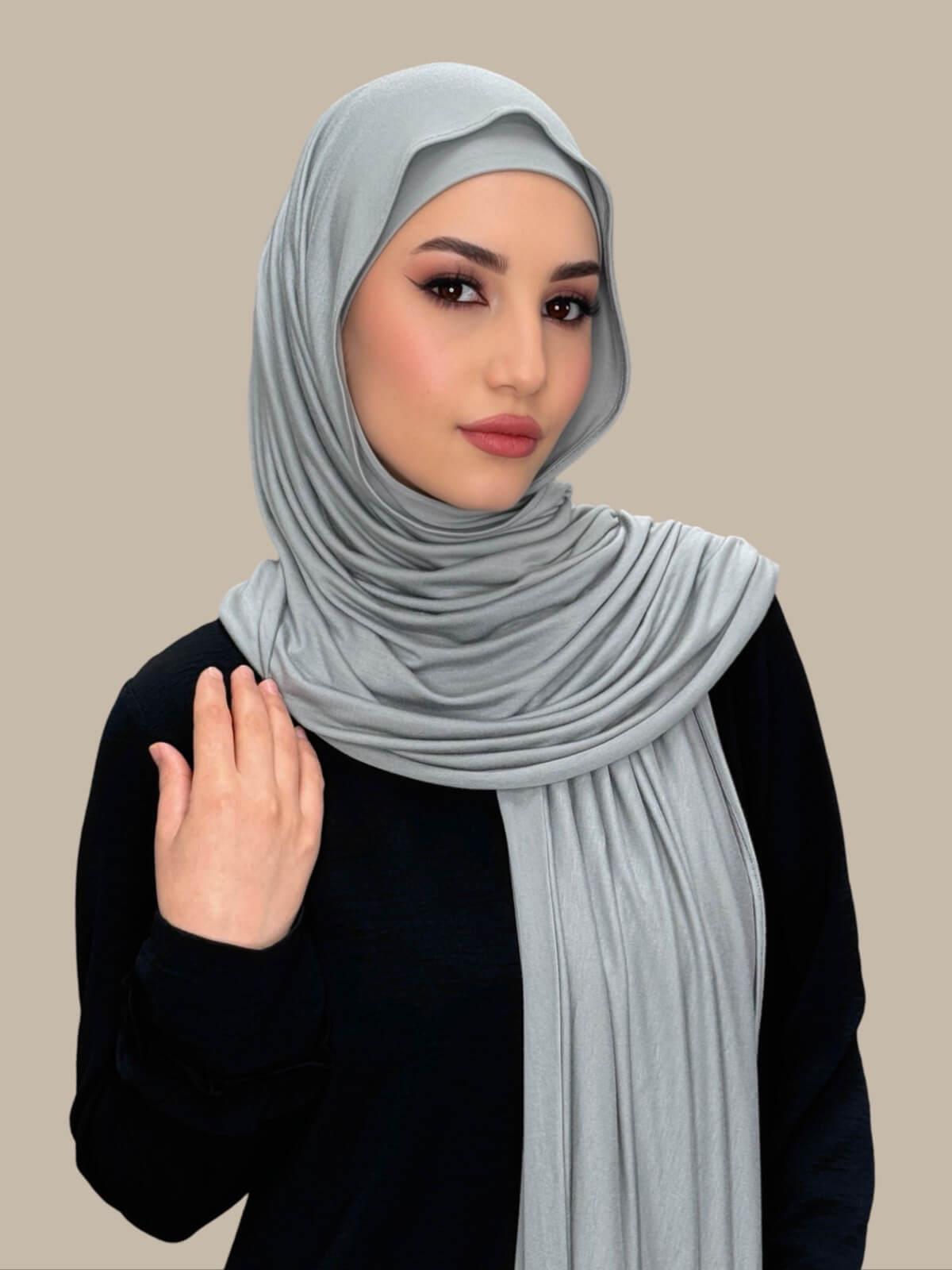 Premium Jersey Hijab-Chic Grey