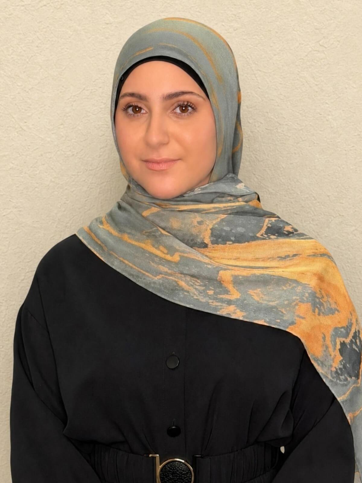 Modish Girl Print Modal Hijab-Vienna Grey
