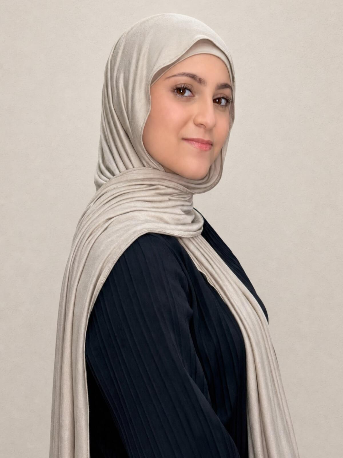 Modish Girl Premium Jersey Hijab-Vanilla