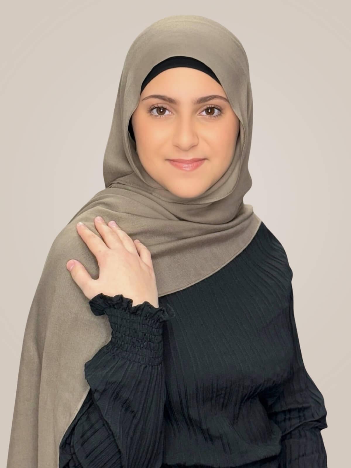 Modish Girl Cotton Modal Hijab-Forest Oak