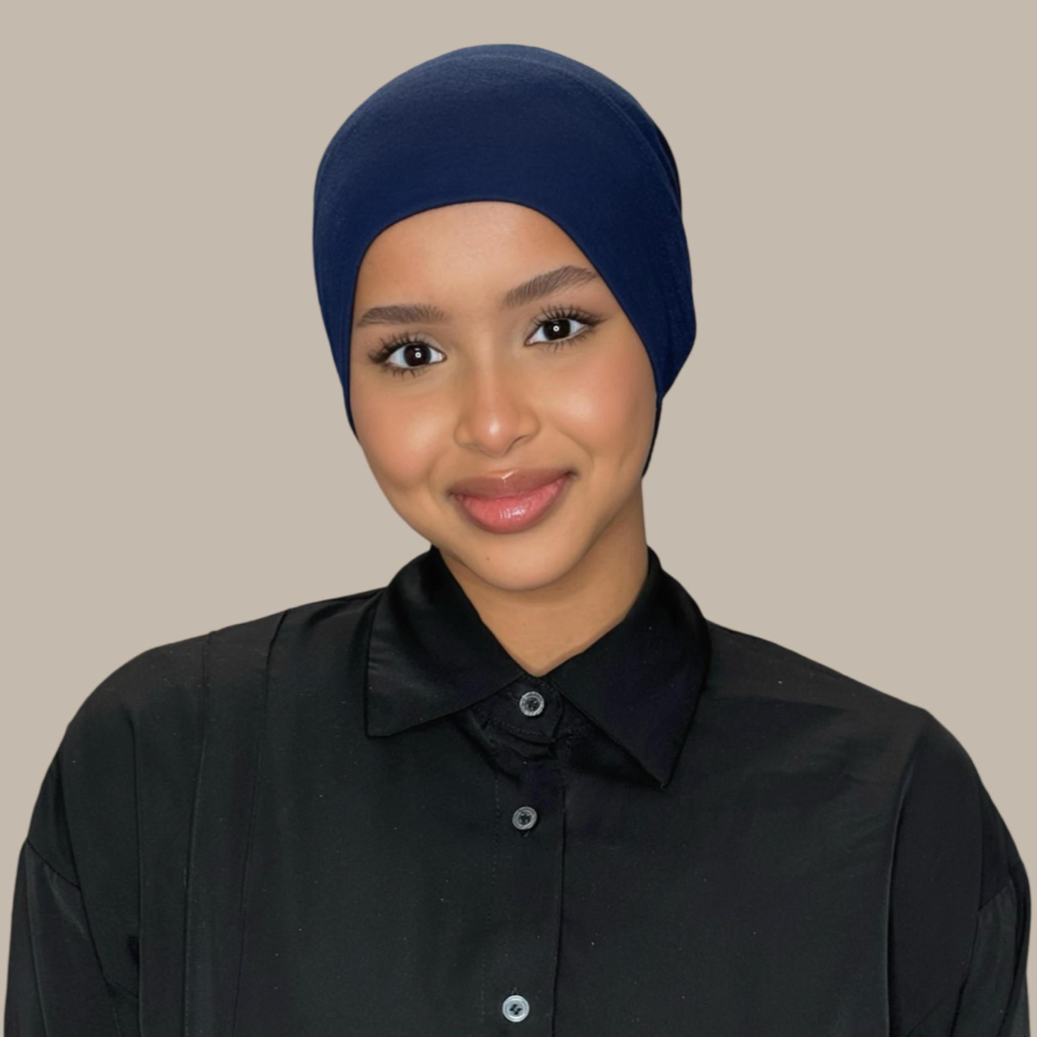 Premium Cotton Underscarf-Navy - Modish Hijab