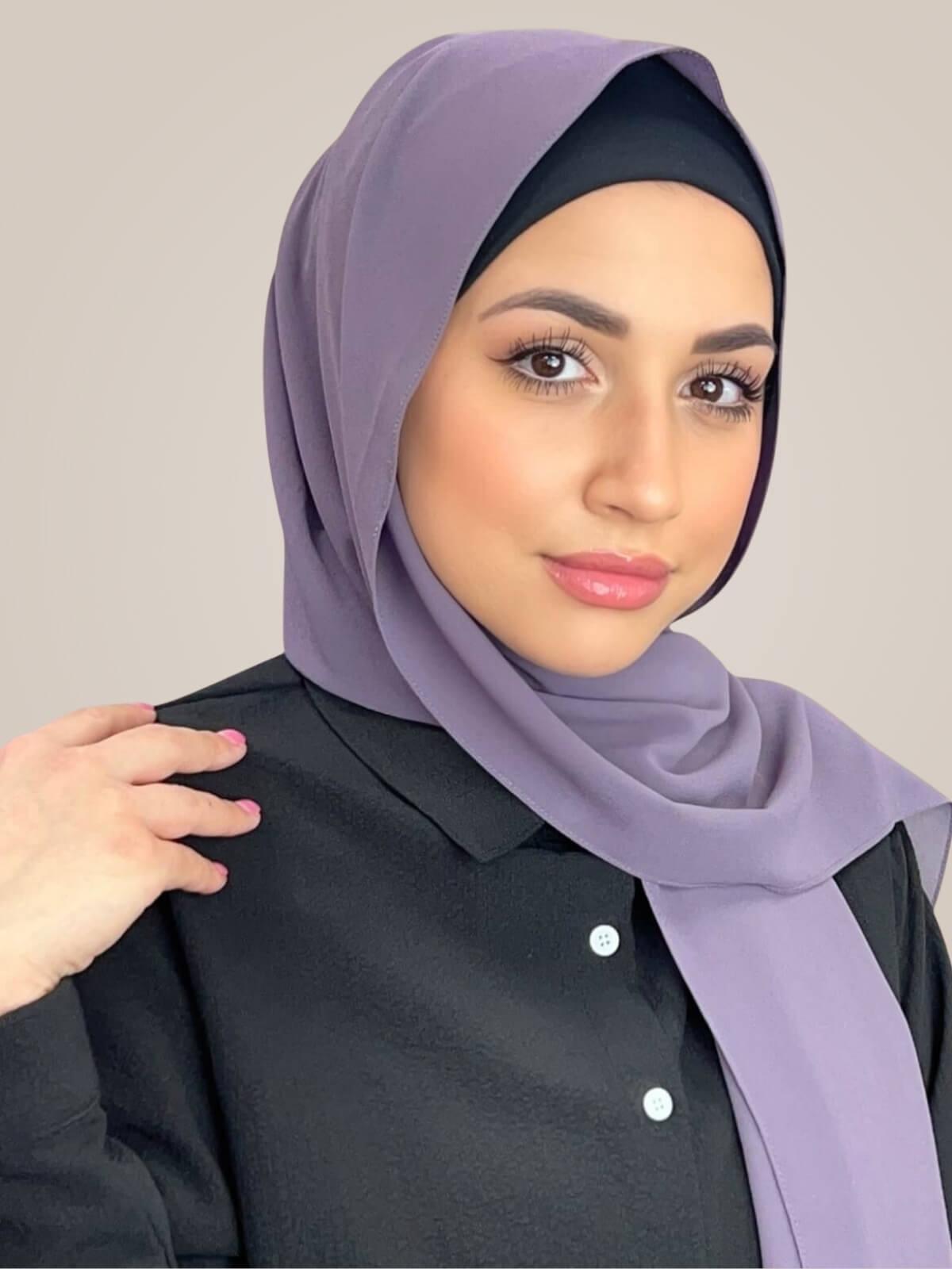 Classic Chiffon Hijab-Old Lavender