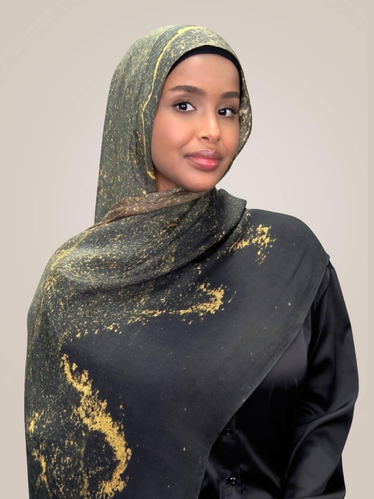 Print Modal Hijab-Golden Dune