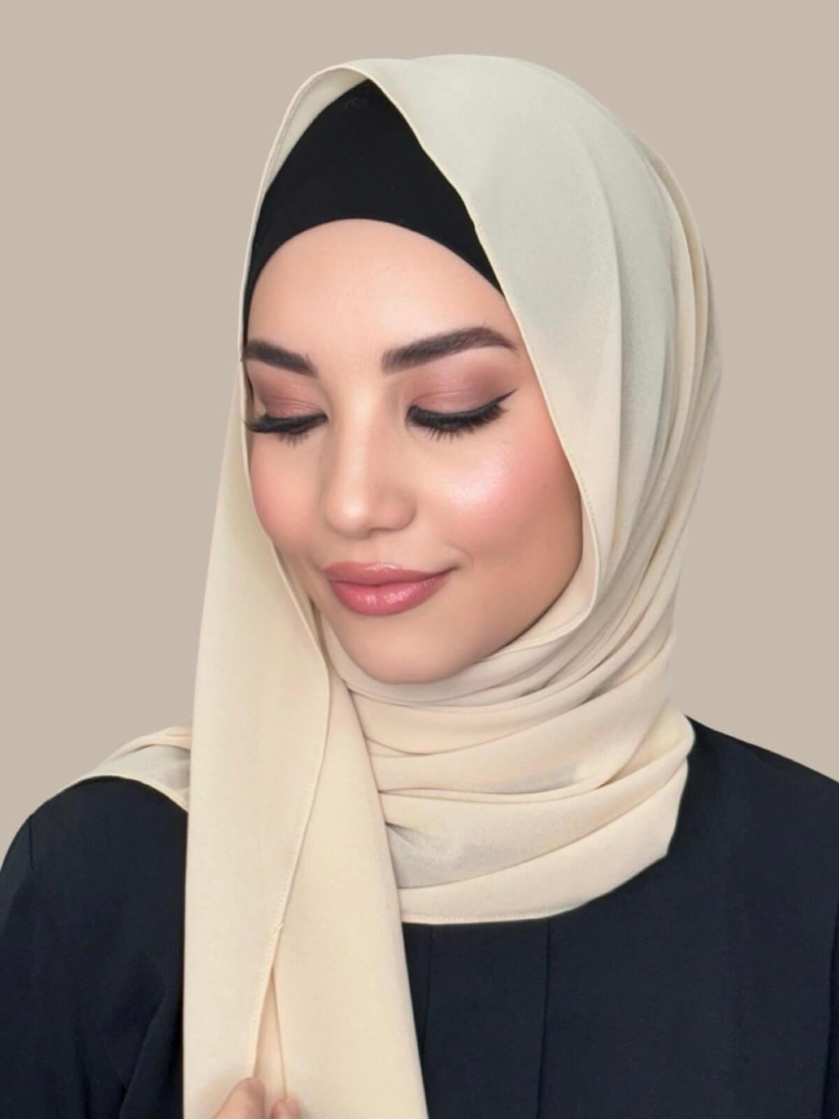 Classic Chiffon Hijab-Bisque