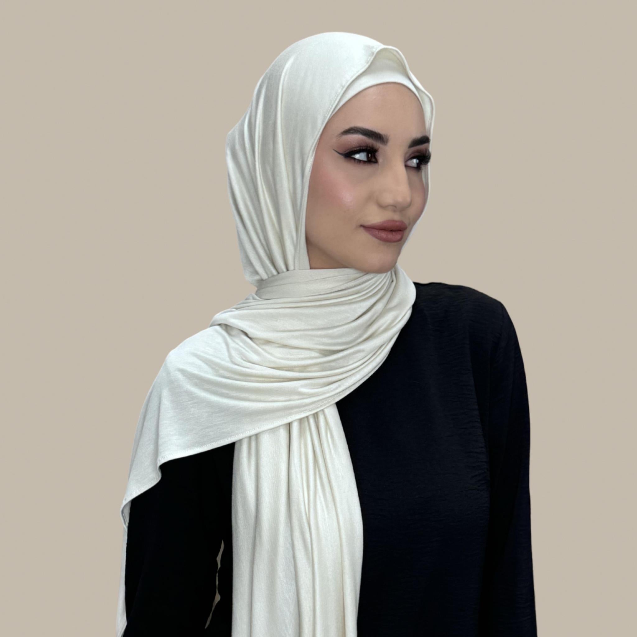 Premium Jersey Hijab-Ivory