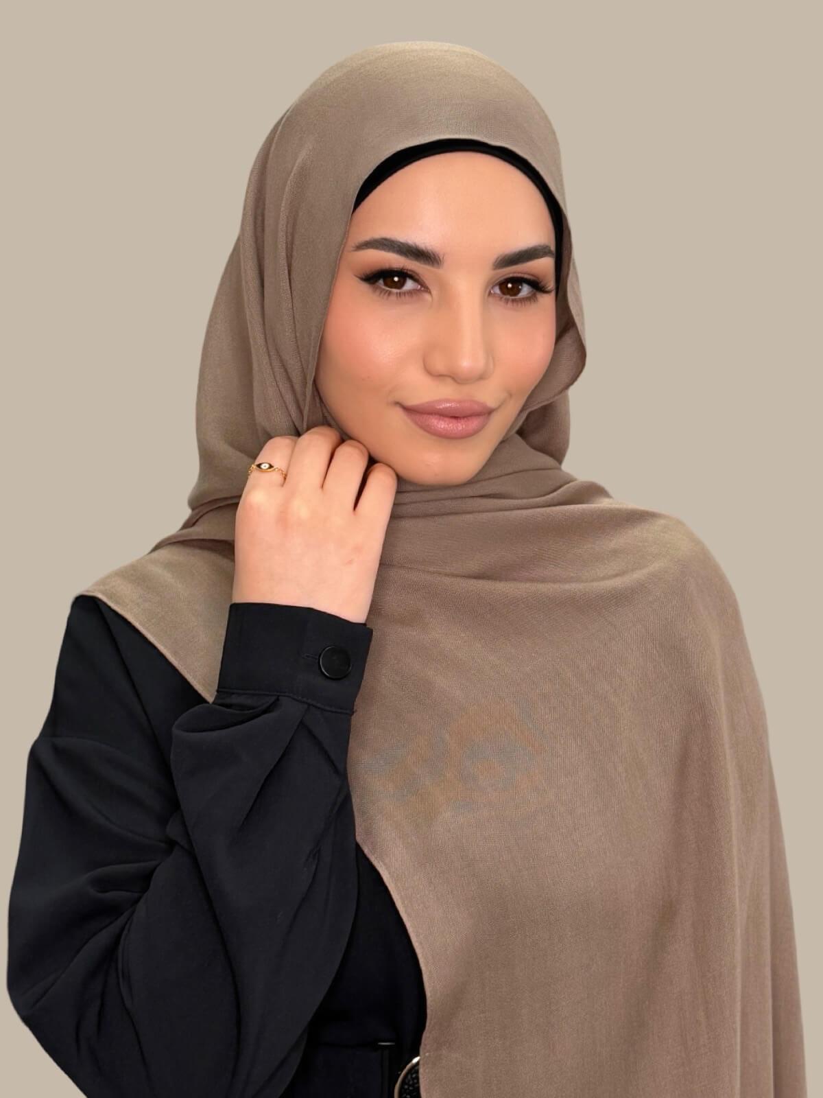 Cotton Modal Hijab-Forest Oak