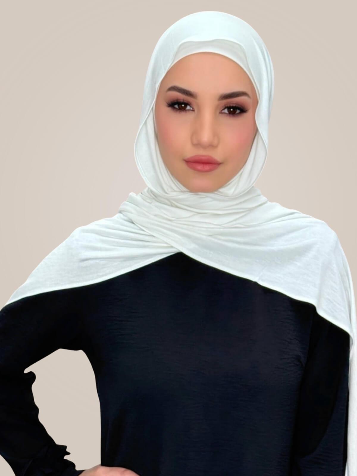 Premium Jersey Hijab-Off White