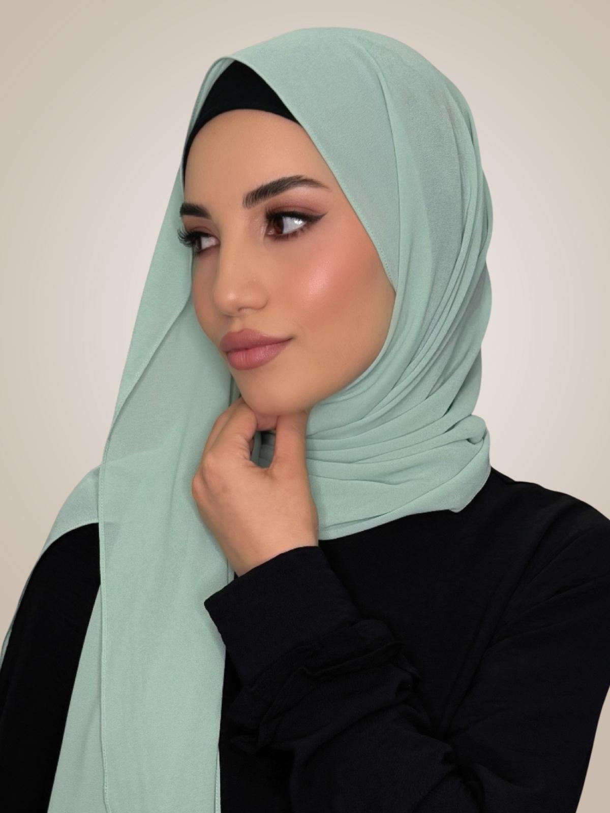 Classic Chiffon Hijab-Teal